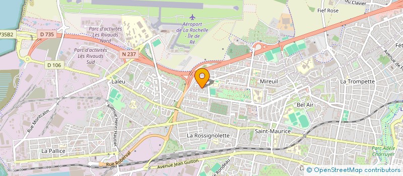 localisation de l'entreprise EDENIA FORMATIONS  LA ROCHELLE