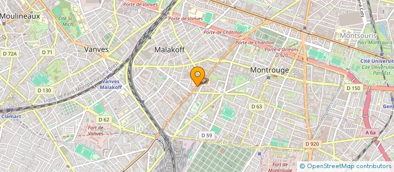 localisation de l'entreprise EDENIMMO  MALAKOFF