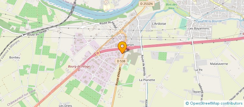 localisation de l'entreprise EDENJADE  BOURG-DE-PEAGE