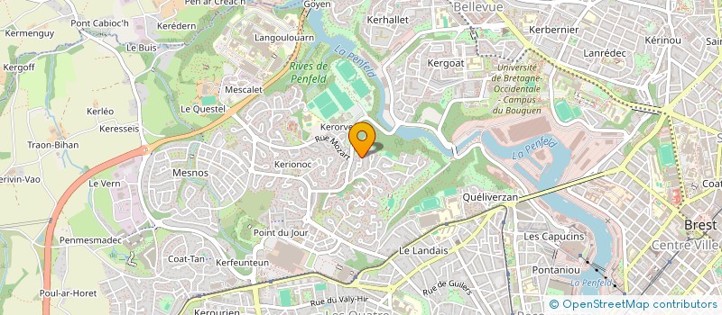 localisation de l'entreprise EDENJOY  BREST