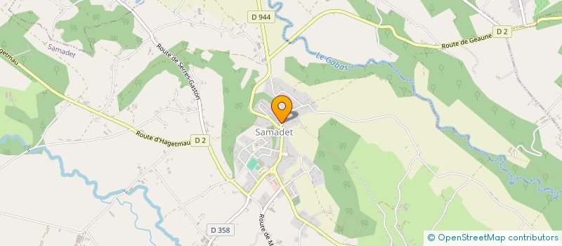 localisation de l'entreprise EDENLANDES  SAMADET