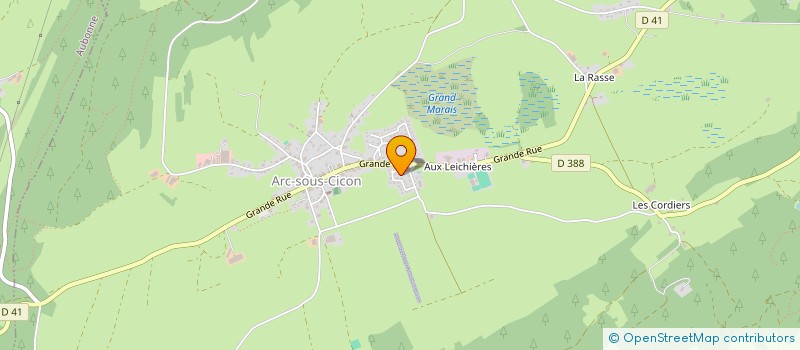 localisation de l'entreprise EDENLYRE  ARC-SOUS-CICON