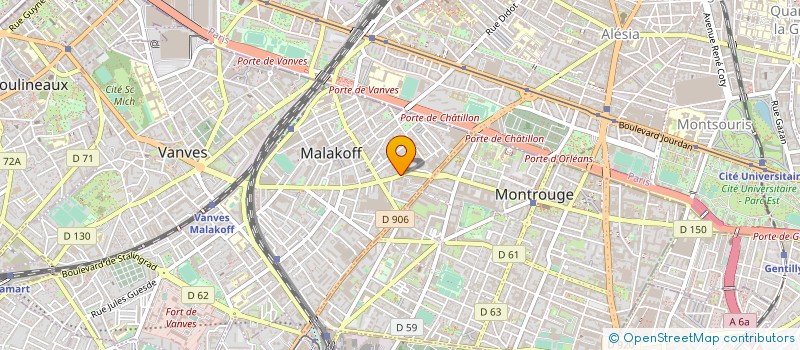 localisation de l'entreprise EDENRED PAIEMENT  MALAKOFF
