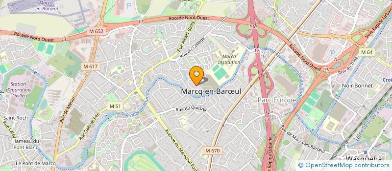 localisation de l'entreprise EDENS à MARCQ-EN-BARŒUL