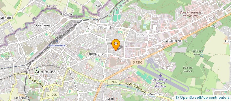 localisation de l'entreprise EDENS CARES  ANNEMASSE