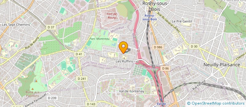 localisation de l'entreprise EDENVIEW à MONTREUIL