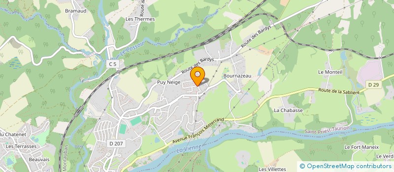 localisation de l'entreprise EDEO ENERGIES  LE PALAIS-SUR-VIENNE