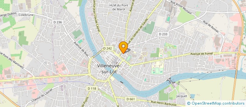 localisation de l'entreprise EDERA à VILLENEUVE-SUR-LOT