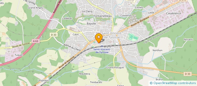 localisation de l'entreprise EDERENA CONCEPT à SAINT-VINCENT-DE-TYROSSE