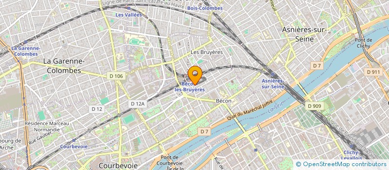 localisation de l'entreprise EDERY à COURBEVOIE
