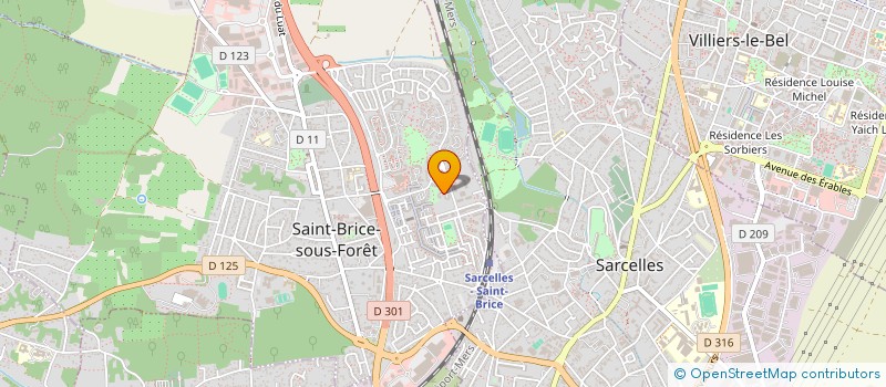localisation de l'entreprise EDERYCHE à SAINT-BRICE-SOUS-FORET