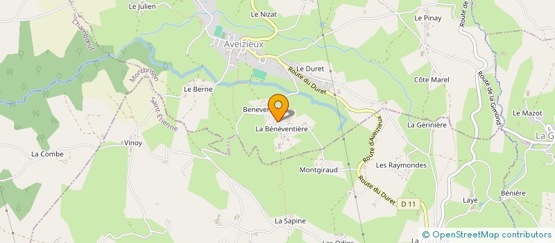 localisation de l'entreprise EDES  AVEIZIEUX