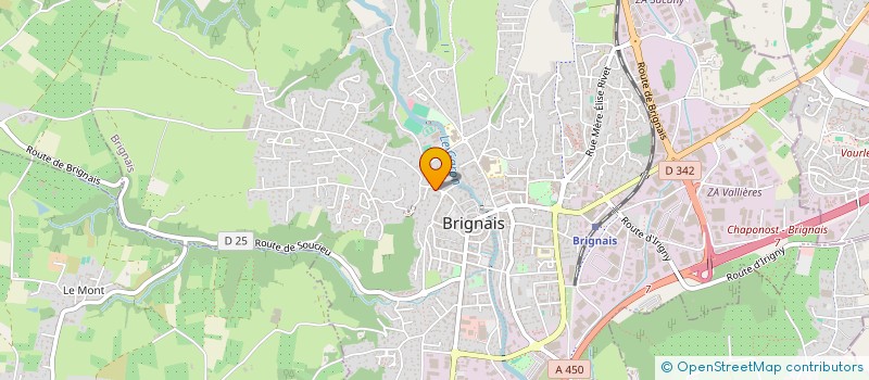 localisation de l'entreprise EDES HOLDING à BRIGNAIS