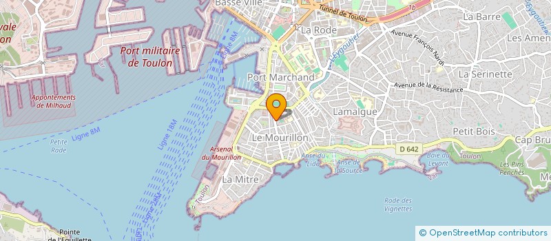 localisation de l'entreprise EDESHOK  TOULON