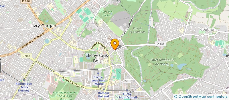 localisation de l'entreprise EDESSA à CLICHY-SOUS-BOIS