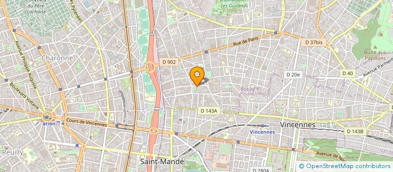 localisation de l'entreprise EDET INTERNATIONAL à MONTREUIL