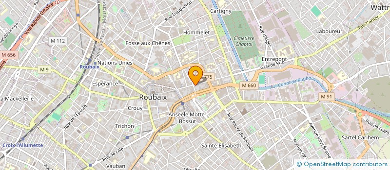 localisation de l'entreprise EDEV FRANCE à ROUBAIX