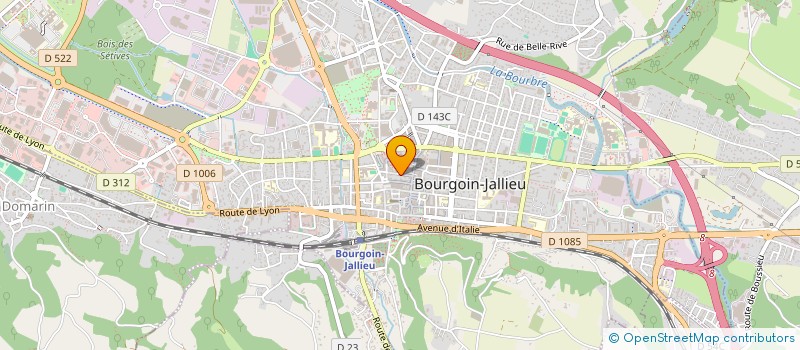 localisation de l'entreprise EDEX SARL à BOURGOIN-JALLIEU