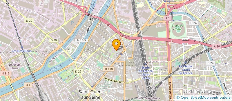 localisation de l'entreprise EDF TRADING LOGISTICS  SAINT-DENIS