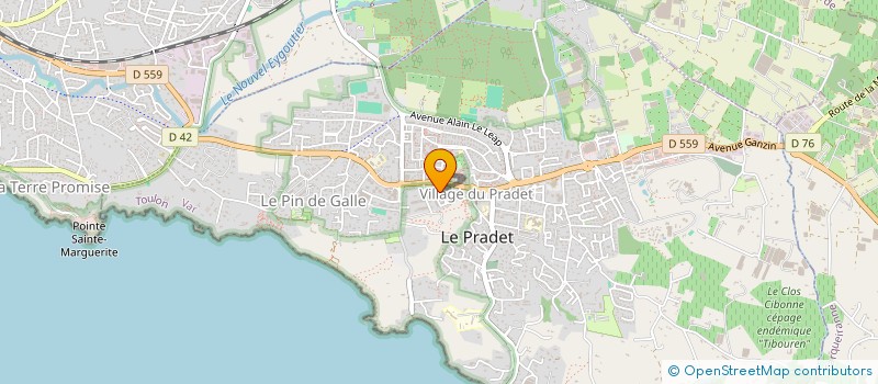 localisation de l'entreprise EDFC à LE PRADET