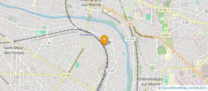 localisation de l'entreprise EDG'CONSEIL à SAINT-MAUR-DES-FOSSES
