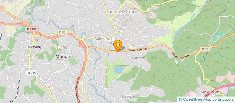 localisation de l'entreprise EDGAR à MOUGINS