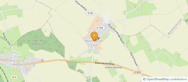 localisation de l'entreprise EDGAR à MONTREUIL-EN-CAUX