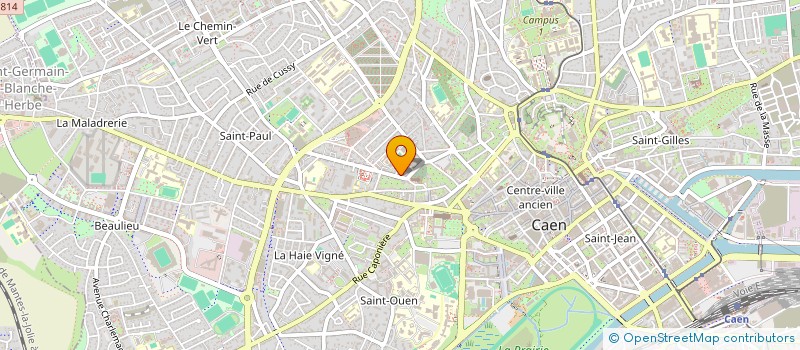 localisation de l'entreprise EDGAR CHATEAU à CAEN