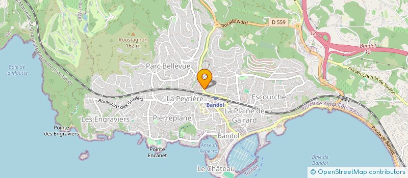 localisation de l'entreprise EDGAR SERVICES à BANDOL