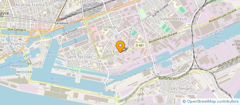 localisation de l'entreprise EDGARD à LE HAVRE