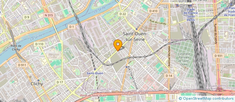 localisation de l'entreprise EDGE à SAINT-OUEN-SUR-SEINE