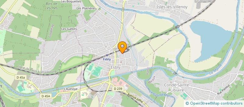 localisation de l'entreprise EDGE à ESBLY
