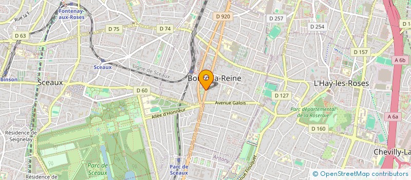 localisation de l'entreprise EDGE GESTION à BOURG-LA-REINE