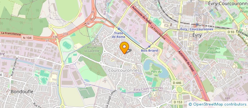 localisation de l'entreprise EDGE PULSAR  EVRY-COURCOURONNES