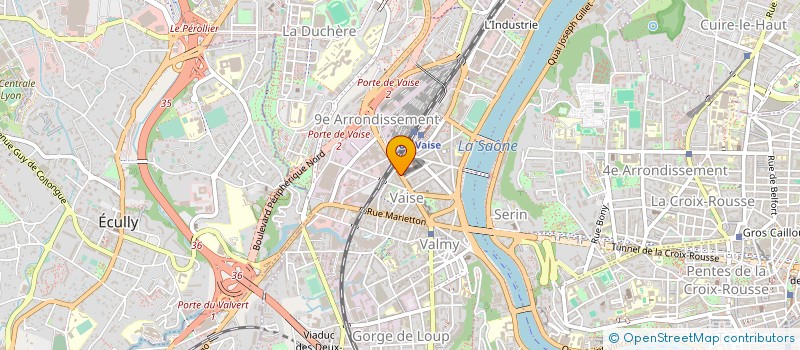 localisation de l'entreprise EDGL  LYON