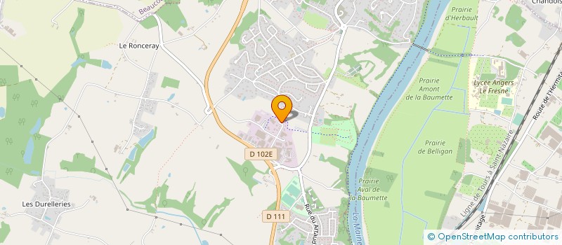 localisation de l'entreprise EDH 49  BOUCHEMAINE