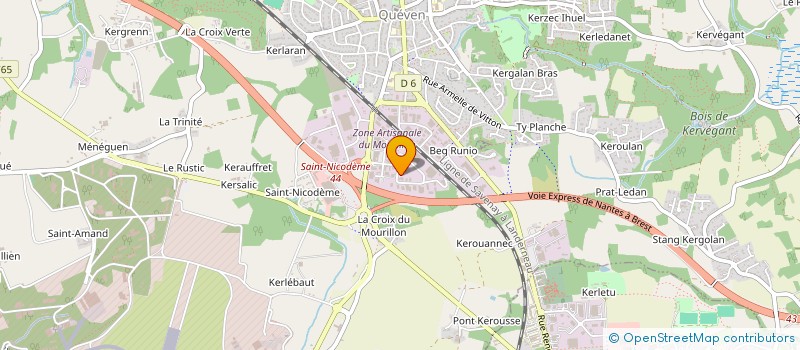 localisation de l'entreprise EDH 56 à QUEVEN
