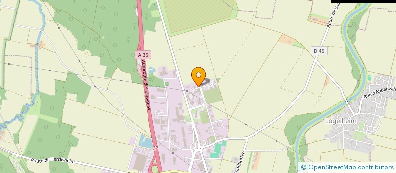 localisation de l'entreprise EDH 68 à SAINTE-CROIX-EN-PLAINE
