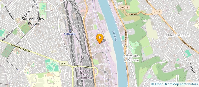 localisation de l'entreprise EDH 76 à SOTTEVILLE-LES-ROUEN