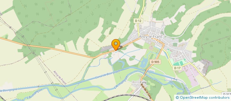 localisation de l'entreprise EDH à ANCY-LE-FRANC