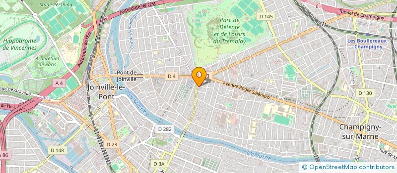 localisation de l'entreprise EDH CONSEIL à CHAMPIGNY-SUR-MARNE