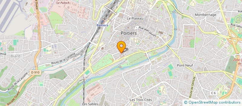 localisation de l'entreprise EDHEC DEFI à POITIERS