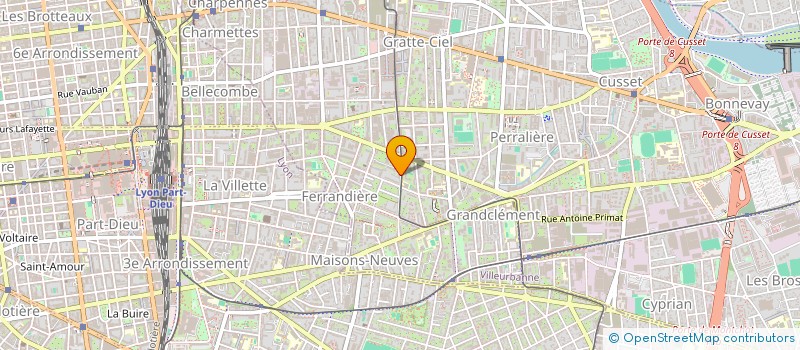 localisation de l'entreprise EDHEN TRANSPORTS  VILLEURBANNE