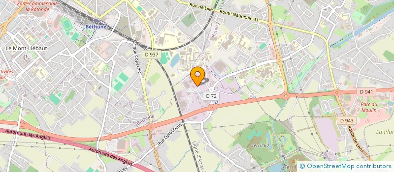 localisation de l'entreprise EDHEX à VERQUIGNEUL