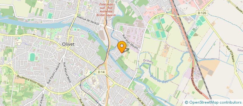 localisation de l'entreprise EDHJ à ORLEANS