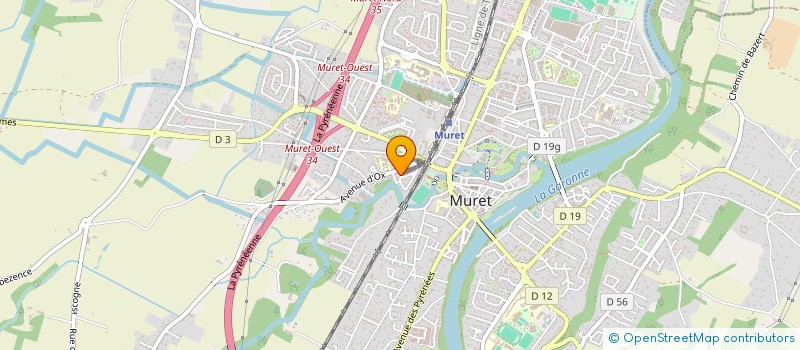 localisation de l'entreprise EDHUMIA CONSEIL  MURET