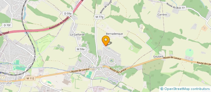 localisation de l'entreprise EDHYTEL à BEAUPUY