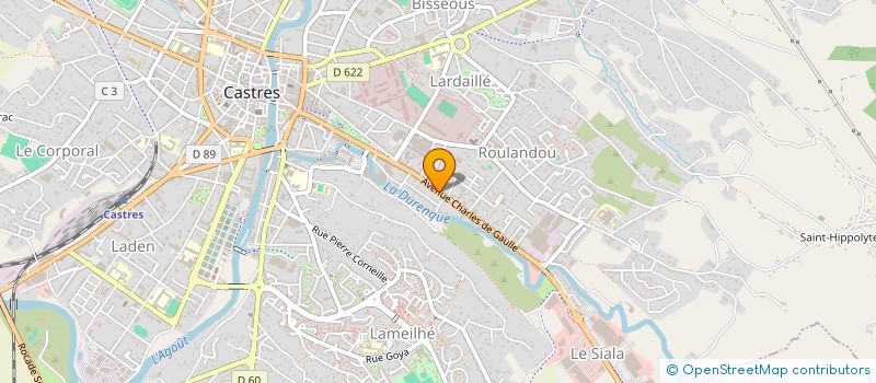 localisation de l'entreprise EDI  CASTRES