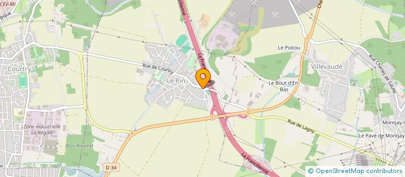 localisation de l'entreprise EDI INVEST à LE PIN