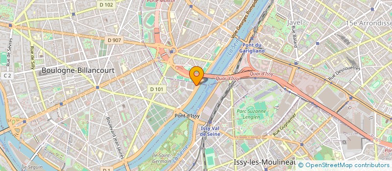 localisation de l'entreprise EDI PUBLICITE à BOULOGNE-BILLANCOURT